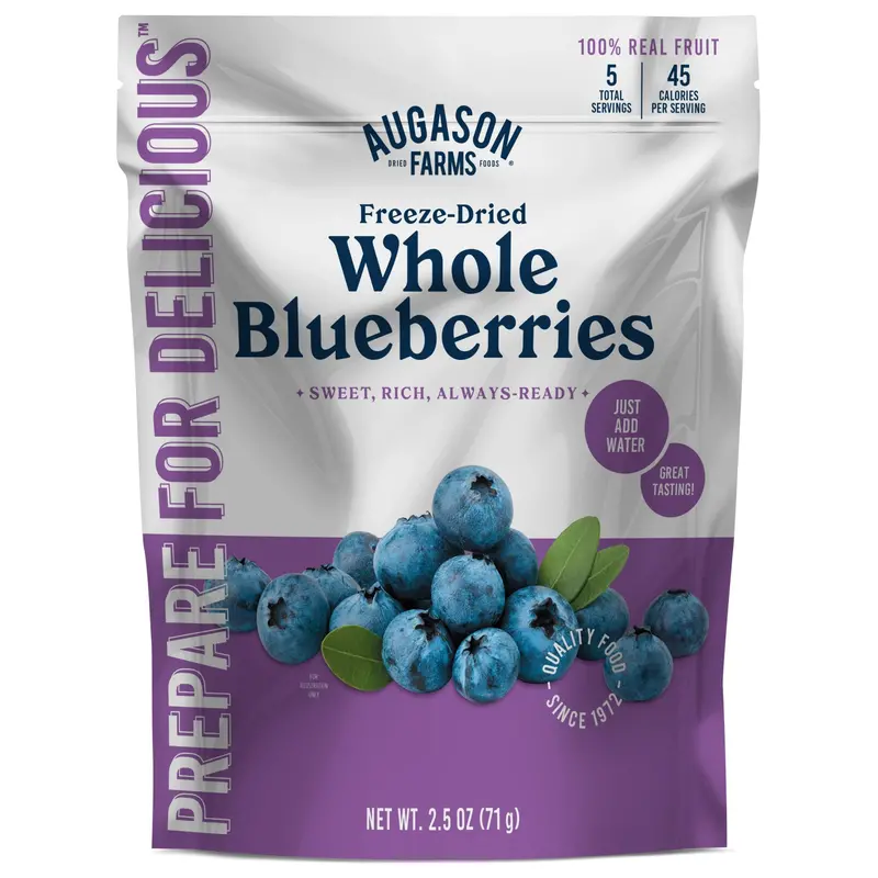 Freeze-Dried Whole Blueberries – 5-Serving Pouch 1