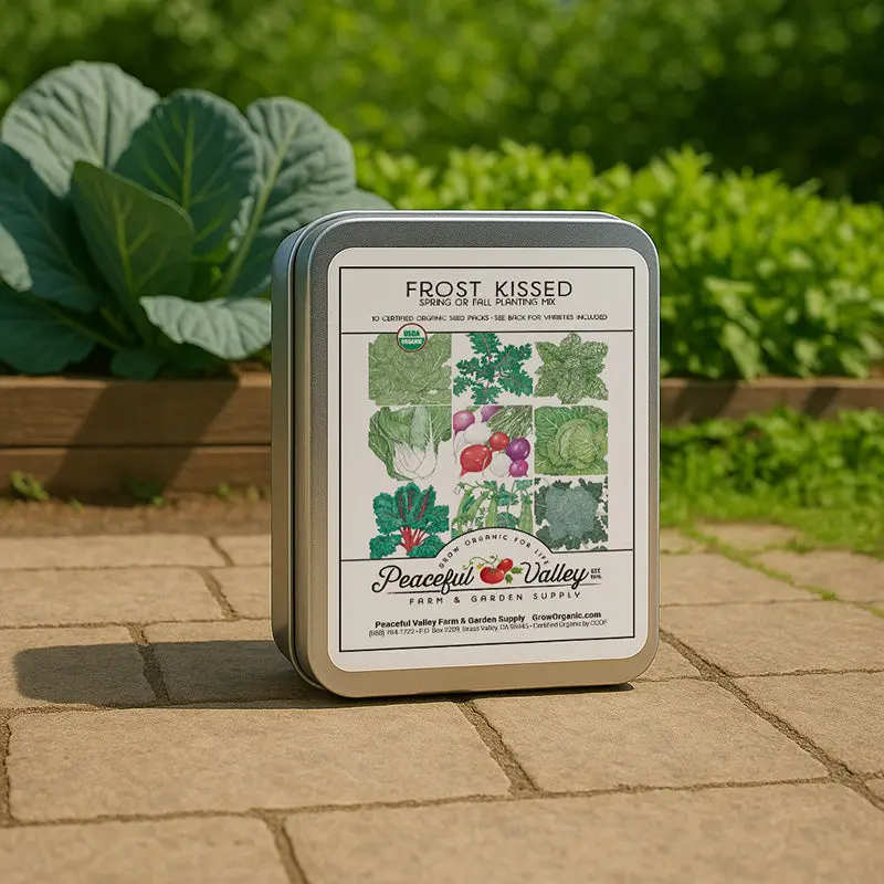Frost Kissed Seed Tin – Curated Heirloom Garden Collection Gift 1