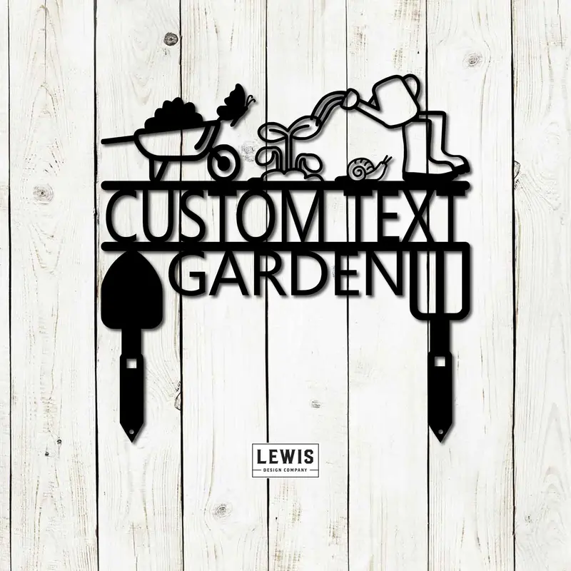 Fully Customizable Metal Garden Sign – Personalized Outdoor Address Or Message Sign 1