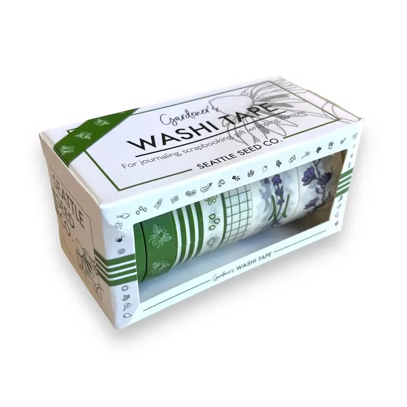 Gardener’S Washi Tape Set – 7-Piece Botanical-Themed Crafting Collection (10M Each) 1