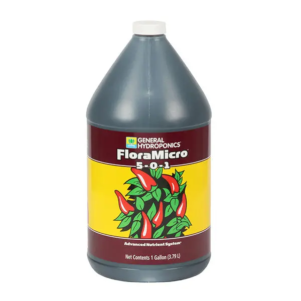 General Hydroponics Floramicro 5-0-1 Micronutrient Solution – 1-Gallon Floraseries Component 1