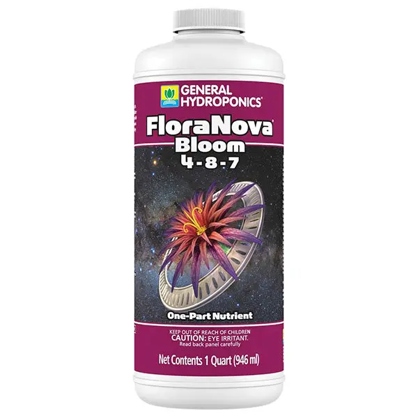 General Hydroponics Floranova Bloom One-Part Fertilizer (4-8-7) – 1-Quart Size 1