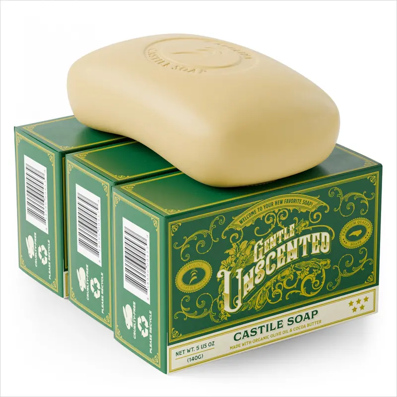 Gentle Unscented Castile Bar Soap 1
