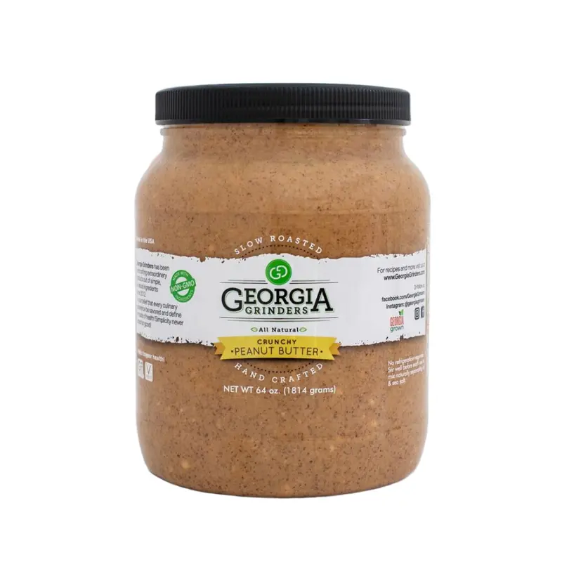 Georgia Grinders Crunchy Peanut Butter — 64 Oz Bulk Tub 1