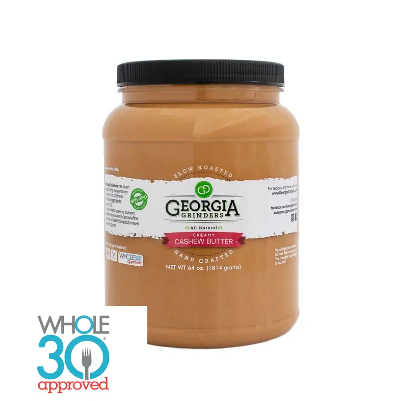 Georgia Grinders Organic Cashew Butter – 64 Oz Bulk Tub 1