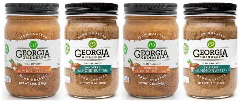Georgia Grinders Original & Salt-Free Almond Butter Twin Pack (12 Oz Each) 1