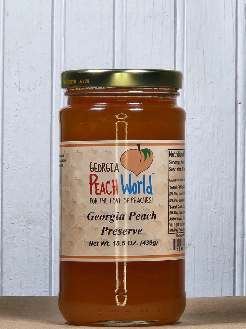 Georgia Peach Preserves – 14.5 Oz Jar 1