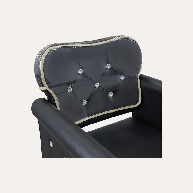 Glam Quilted Salon Chair Cover 1