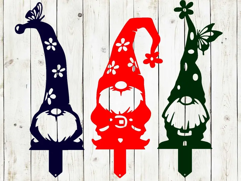 Gnome Garden Stakes – Whimsical Metal Yard Signs For Lawn & Patio 1