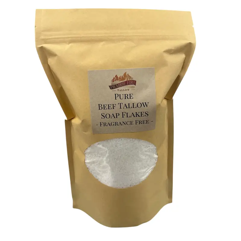 Grass-Fed Beef Tallow Soap Flakes – Usda Organic, Multi-Use Cleanser 1