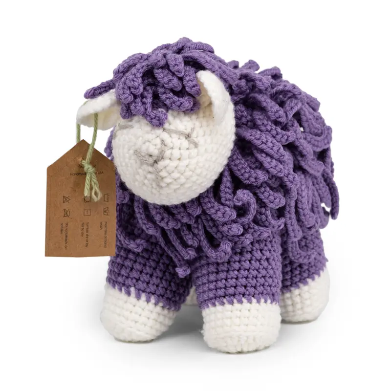 Hand-Crocheted Sheep Plush Toy – Soft Stuffed Animal By Dianna Larson 3