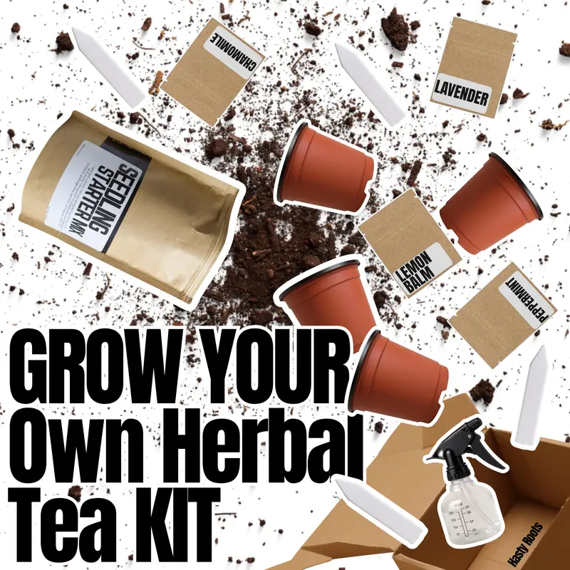 Herbal Tea Garden Kit – Grow Chamomile, Mint, Lemon Balm & More 1