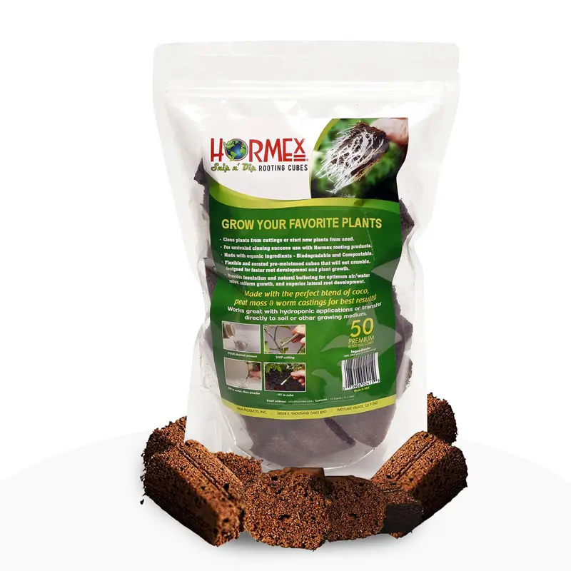 Hormex Rooting Cubes – Biodegradable Peat & Coco Plugs For Seeds & Cuttings 1