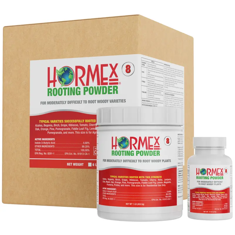 Hormex Rooting Powder #8 – Balanced Strength For Semi-Hardwood Plants 1