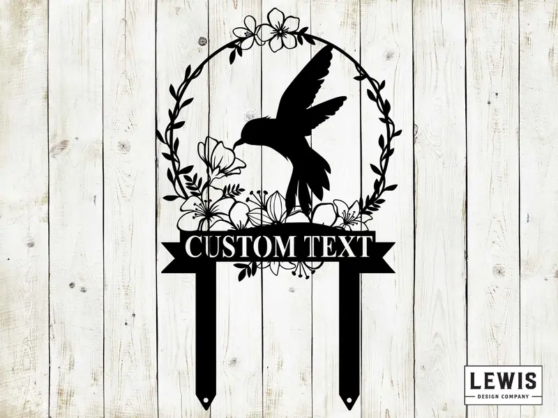 Hummingbird Garden Stake – Custom Metal Yard Art For Bird-Friendly Landscapes 1