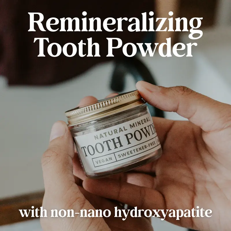 Hydroxyapatite Tooth Powder With Xylitol – Cavity-Protective Blend 1