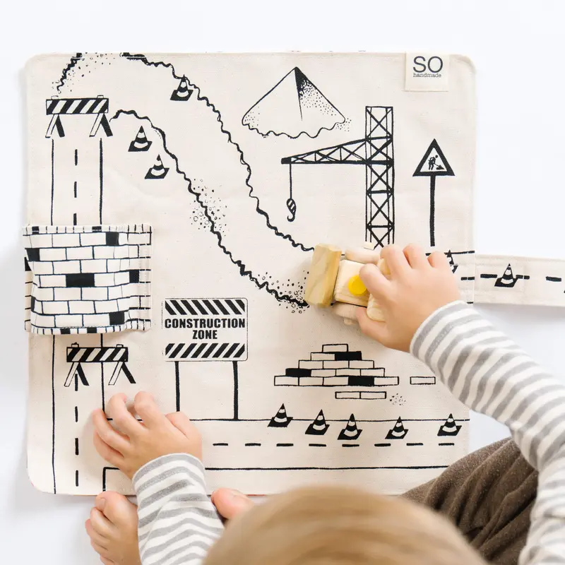 Interactive Construction-Themed Play Mat For Creative Toddlers 1