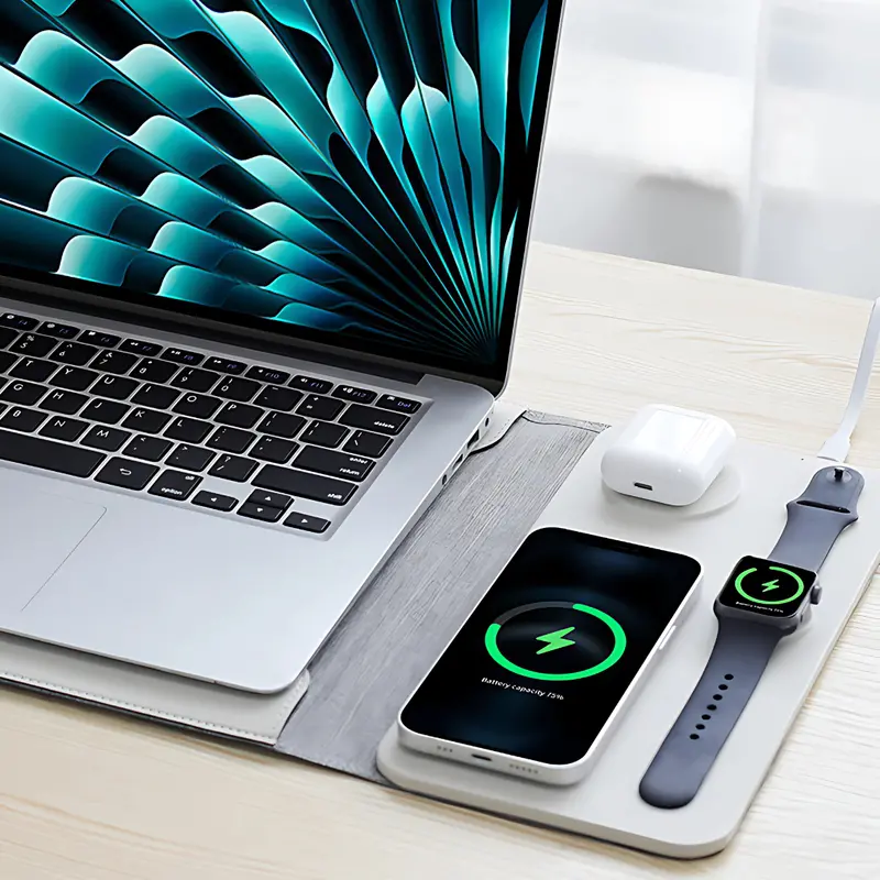 Laptop Wireless Charging Tote Bag – Portable Power Hub 1