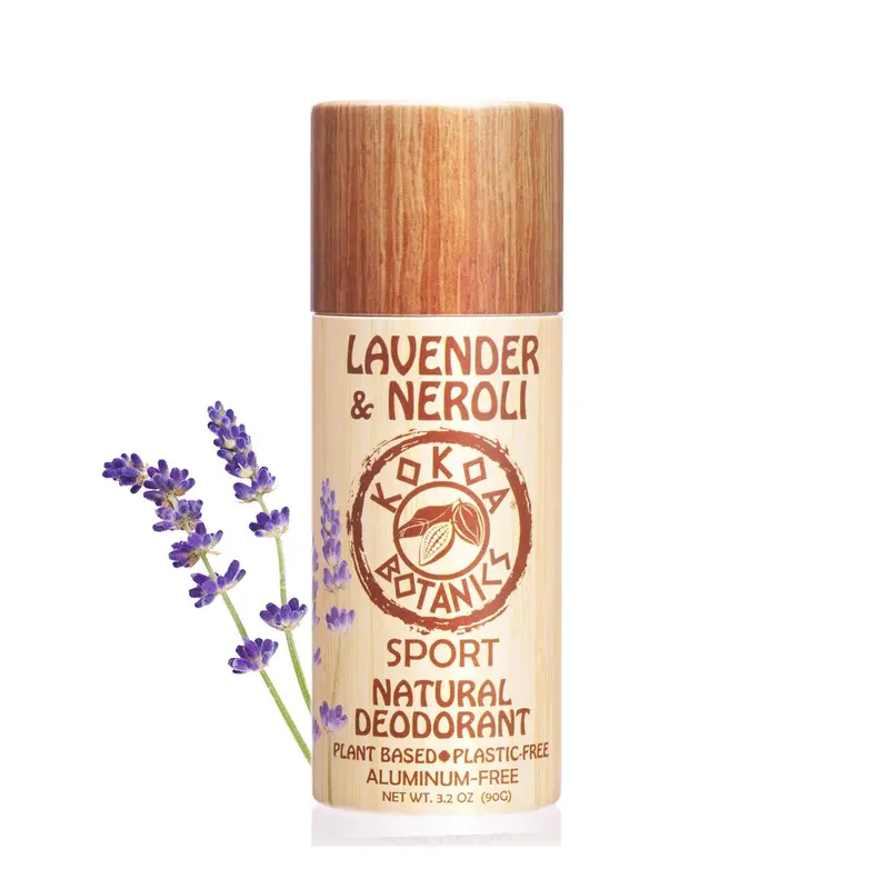 Lavender & Neroli Natural Sport Deodorant – Aluminum-Free, Plastic-Free, 3.2 Oz 1