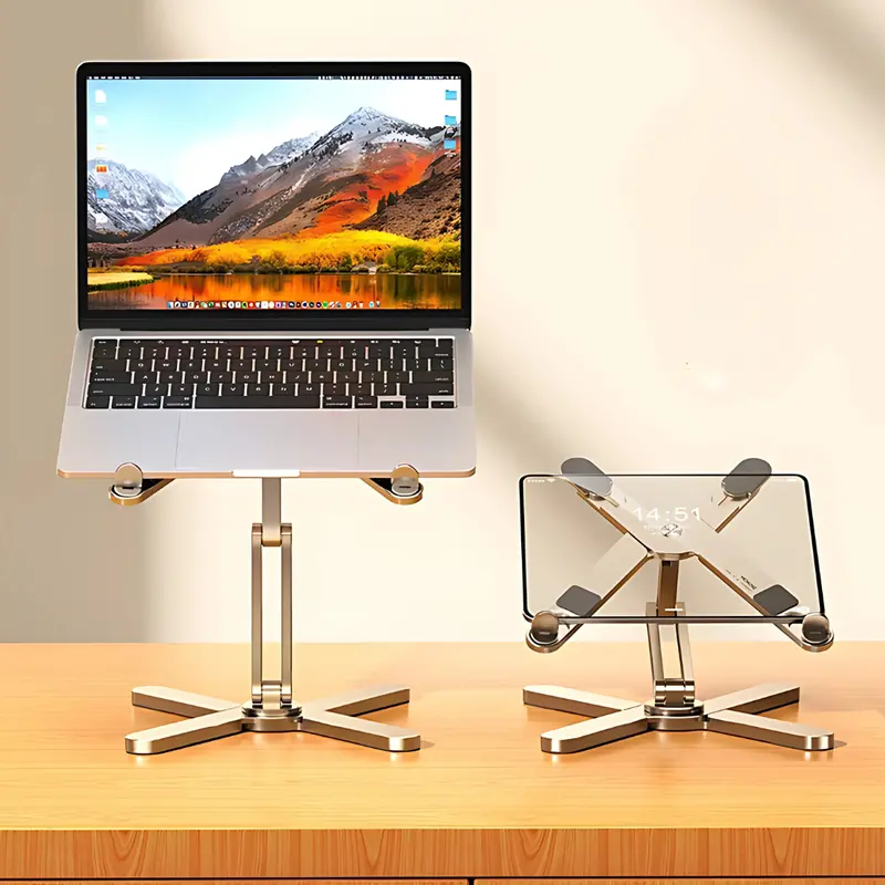 Lightweight Aluminum Alloy Laptop Riser Stand 1