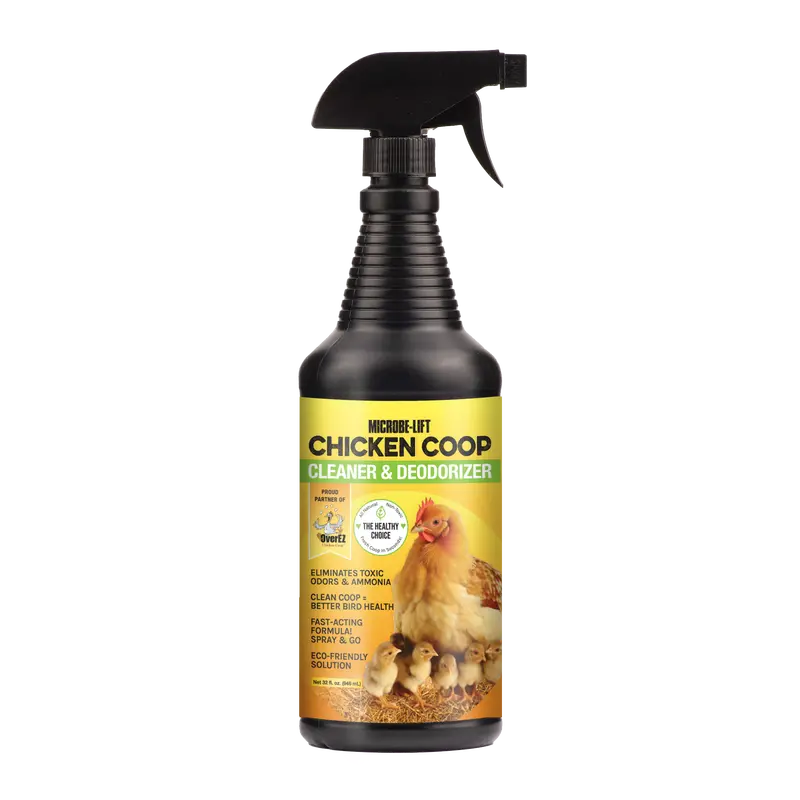 Microbe-Lift Chicken Coop Cleaner & Deodorizer – 32 Oz Natural Enzyme Formula 1