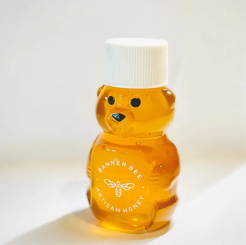 Mini Honey Bear Jar – Single-Serve Portable Honey Container 1