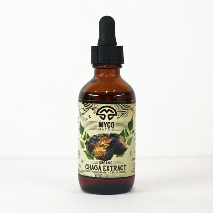 Mycomatrix Chaga Extract – Antioxidant-Rich Dual-Extract Mushroom Tincture 1