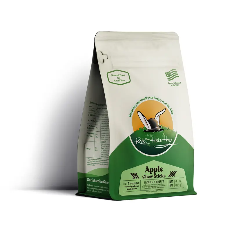 Natural Apple Chew Sticks For Rabbits – Hand-Harvested 1