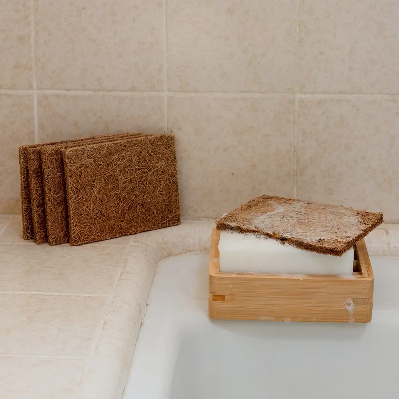 Natural Coconut Fiber Kitchen Scrubber 1