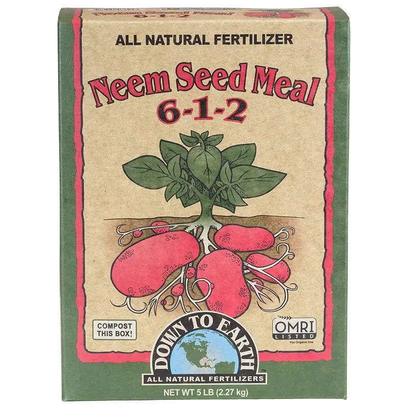 Neem Seed Meal Natural Fertilizer & Pest Deterrent (6-1-2) – 5 Lb Box 1