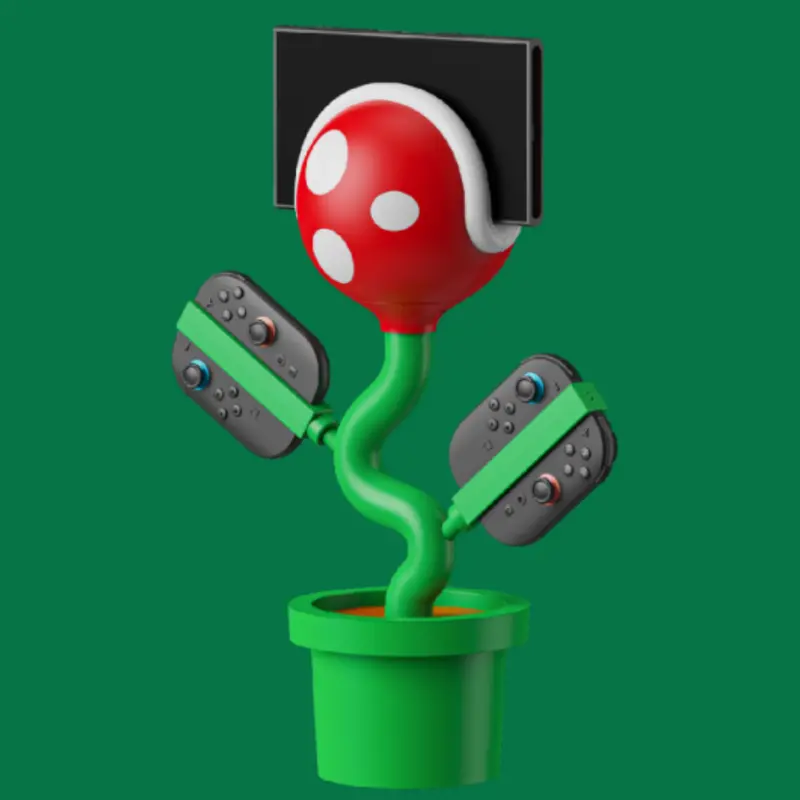 Nintendo Switch Chomp Flower Dock – Themed Charging & Display Stand 1