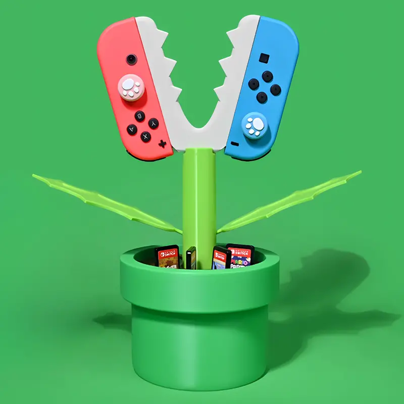Nintendo Switch Piranha Plant Themed Cartridge Stand 1