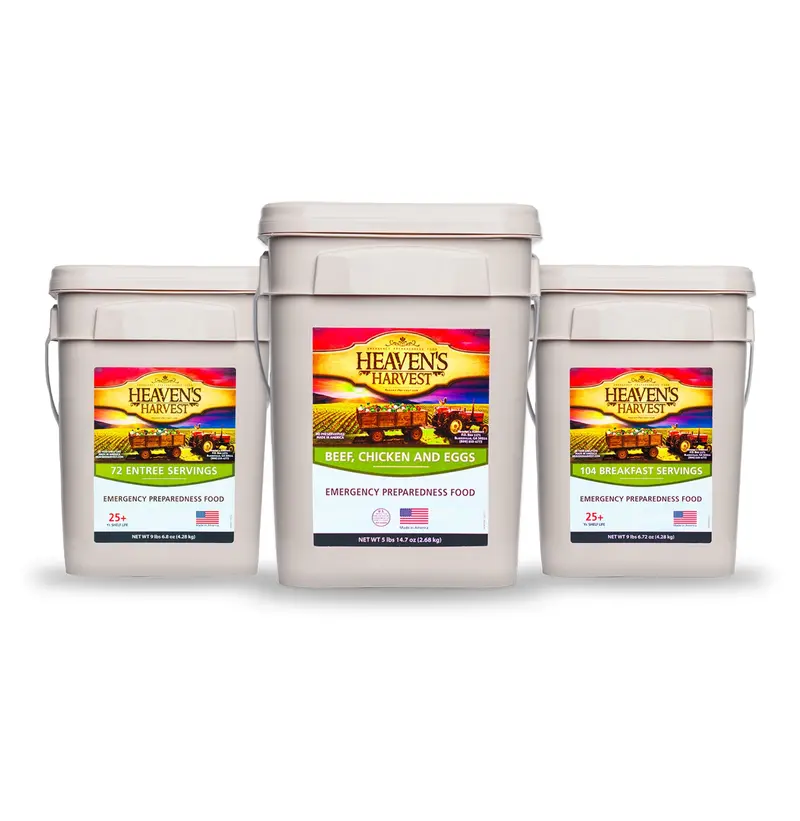 One-Month Comprehensive Emergency Food Kit – 308 Servings (Breakfast, Entrées, Protein) 1
