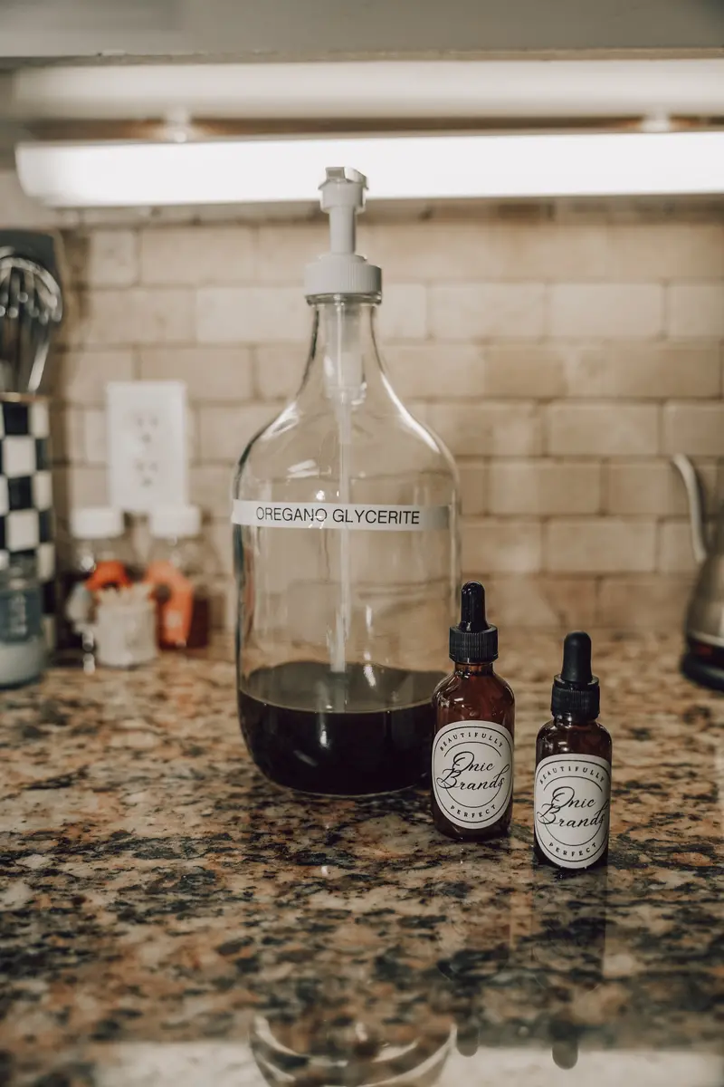 Oregano Glycerite Tincture – Alcohol-Free Herbal Extract 1