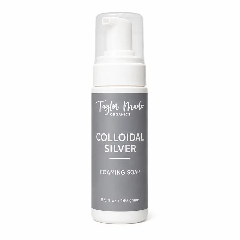 Organic Foaming Soap With Colloidal Silver – Sulfate-Free Formula 1