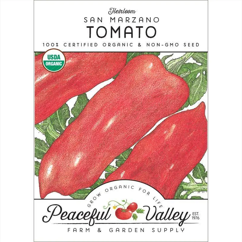 Organic San Marzano Tomato Seed Pack 1