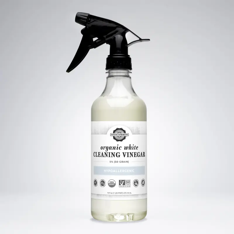 Organic White Cleaning Vinegar – 5% Acidity (50 Grain) 1