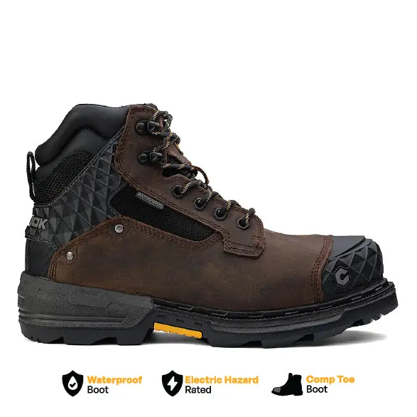 Pallet Jack 6-Inch Brown Waterproof Composite Toe Work Boot 1