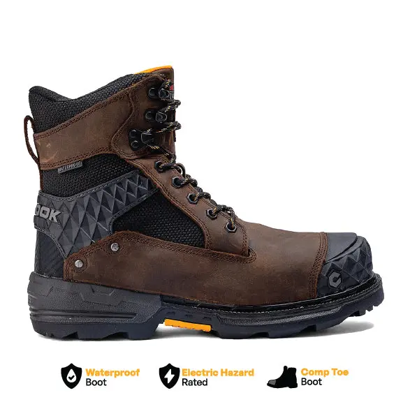 Pallet Jack 8-Inch Brown Insulated Composite Toe Waterproof Boot 1