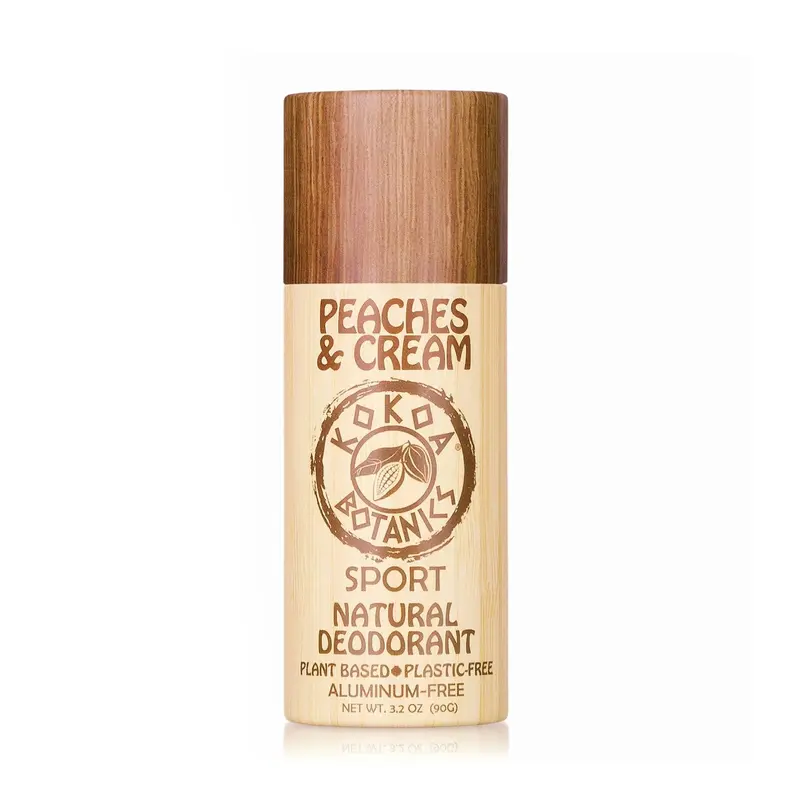 Peaches & Cream Natural Deodorant – Organic, Aluminum-Free, Plastic-Free (3.2 Oz) 1