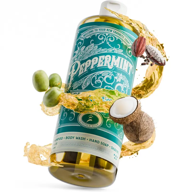 Peppermint Essential Oil Castile Soap 1