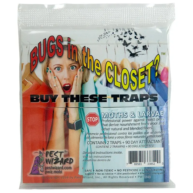 Pest Wizard Bugs In The Closet? Trap – 2-Pack For Pantry Pests 1
