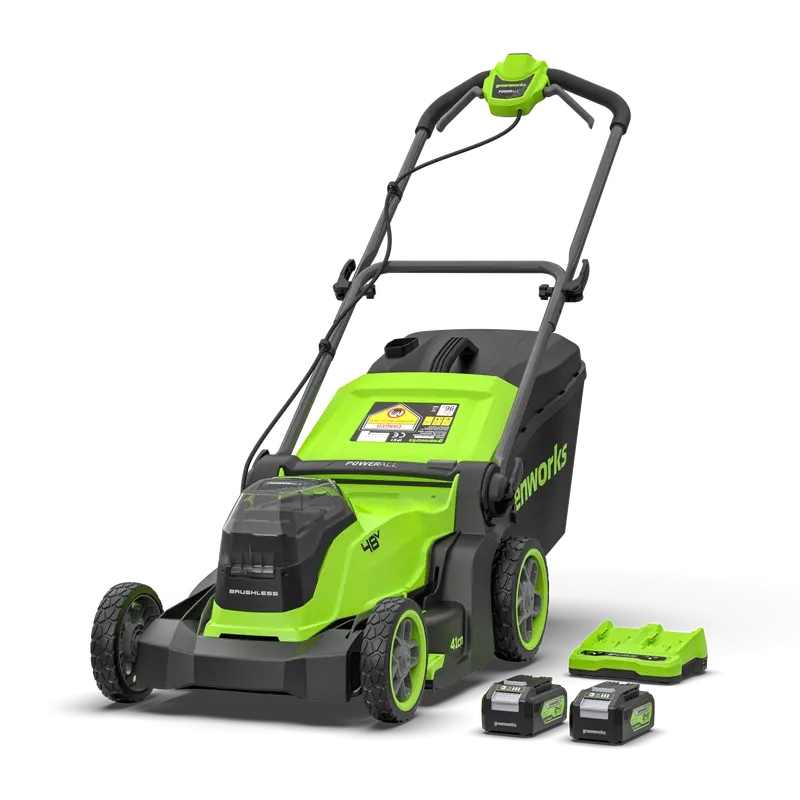 Powerall 48V Dual-Battery Lawn Mower With 41Cm Deck (2 × 4Ah Batteries) 1