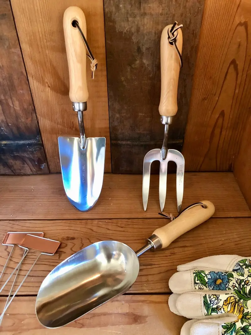 Premium Garden Hand Tool Set – Stainless Steel & Hardwood 1