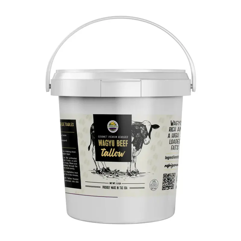 Premium Rendered Wagyu Beef Tallow – 1.5 Lb Jar, Artisanal Cooking Fat 1