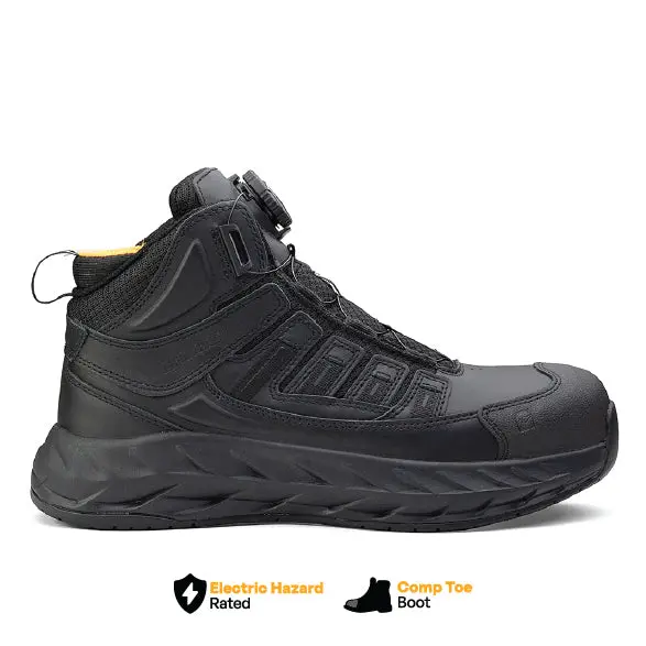 Pro Safety 6-Inch Black Mid-Height Composite Toe Work Boot 1