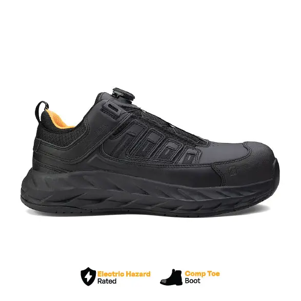 Pro Safety Black Low-Profile Composite Toe Work Shoe 1