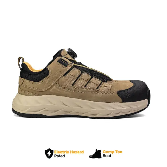 Pro Safety Tan Low-Profile Composite Toe Work Shoe 1