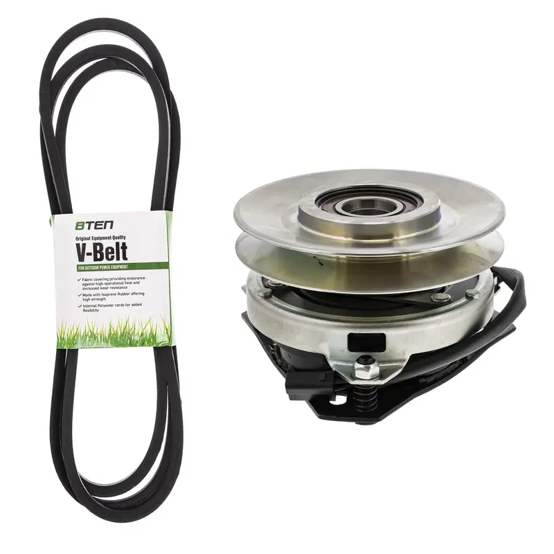 Pto Electric Clutch And Belt Assembly For Huskee & Cub Cadet Mk1006354 Models 1