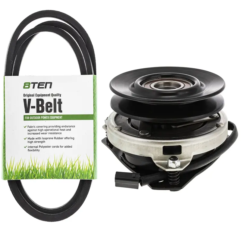 Pto Electric Clutch And Belt Replacement Kit For Ayp, Poulan, And Poulan Pro Mk1006324 Tractors 1